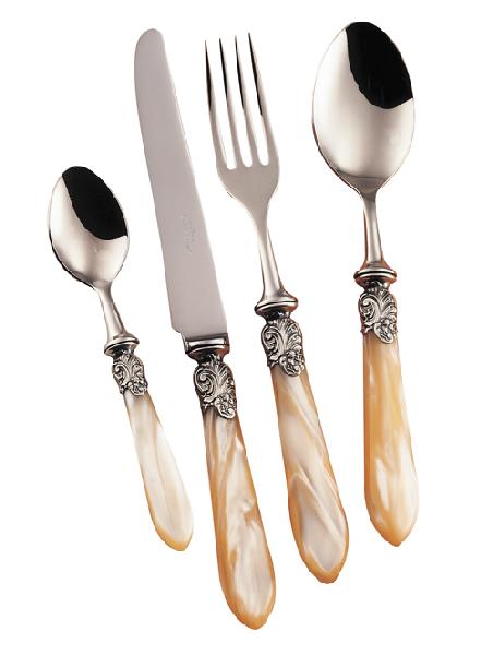 Crocus tenere: 12 knifes, 12 forks, 12 spoons (big), 12 knifes, 12 forks, 12 spoons (dessert) - 72pcs                   